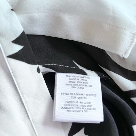 Joie KAYVAN  floral silk blouse in Porcelain size Small - Picture 8 of 8